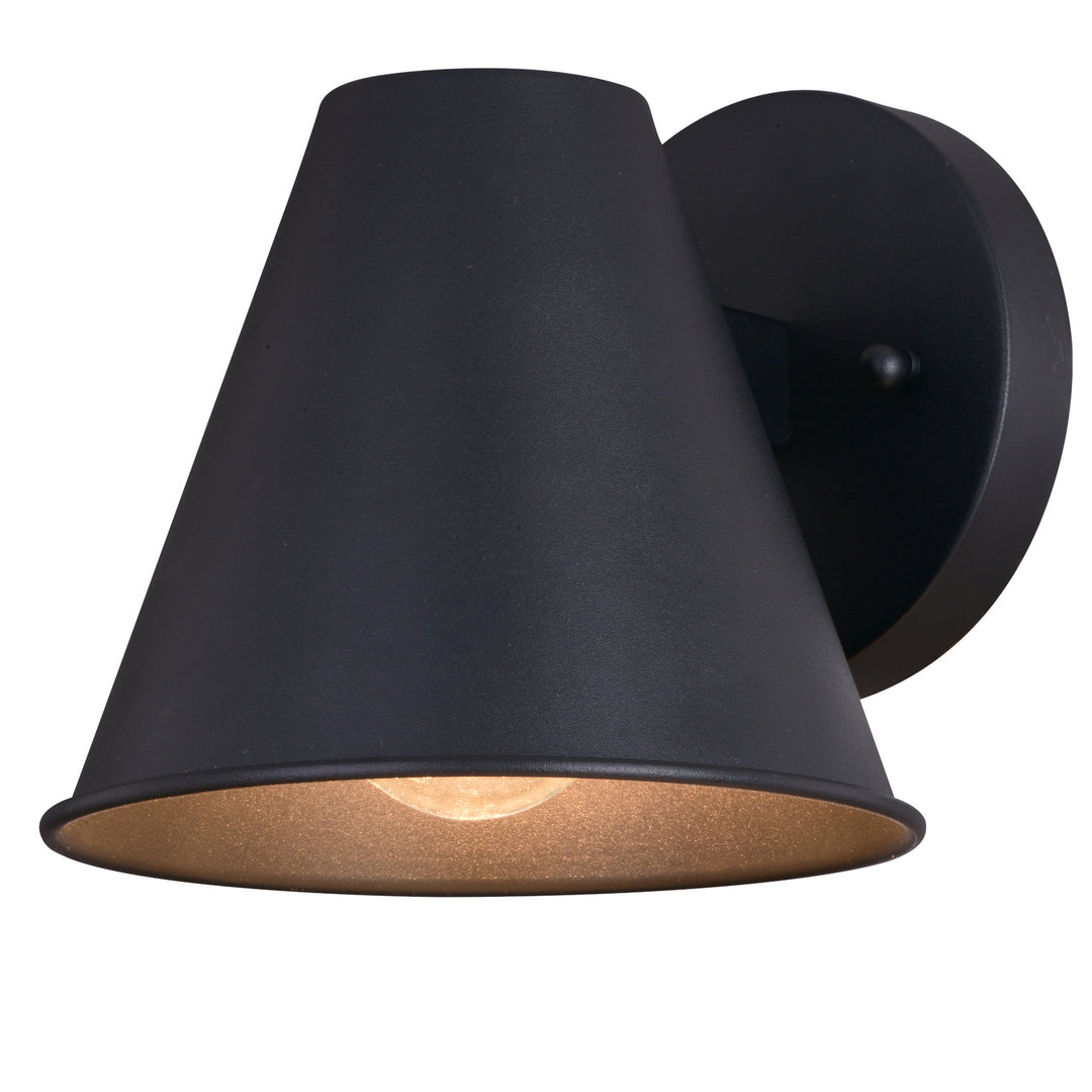 Smith One Light Outdoor Wal Mount in Textured Black