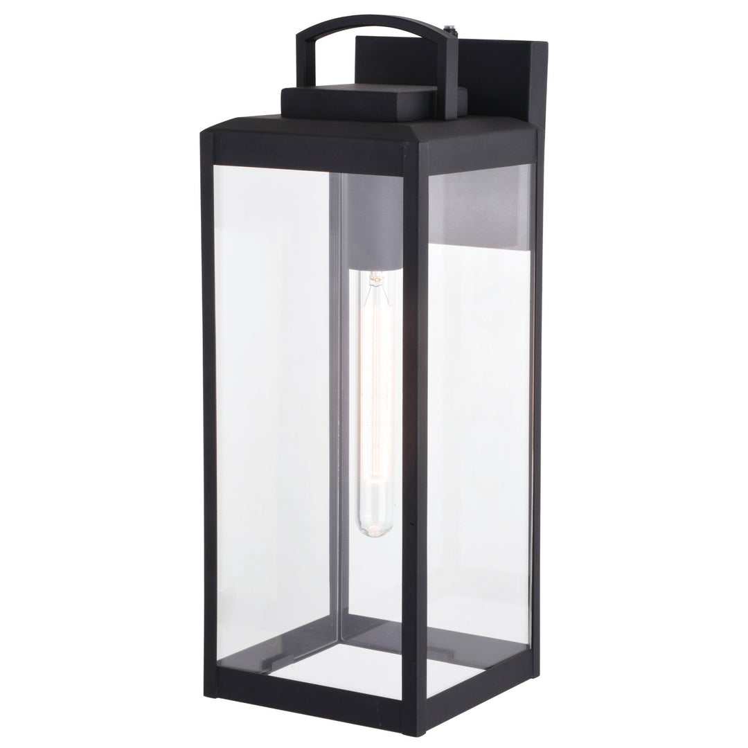 Kinzie One Light Outdoor Wal Mount in Textured Black