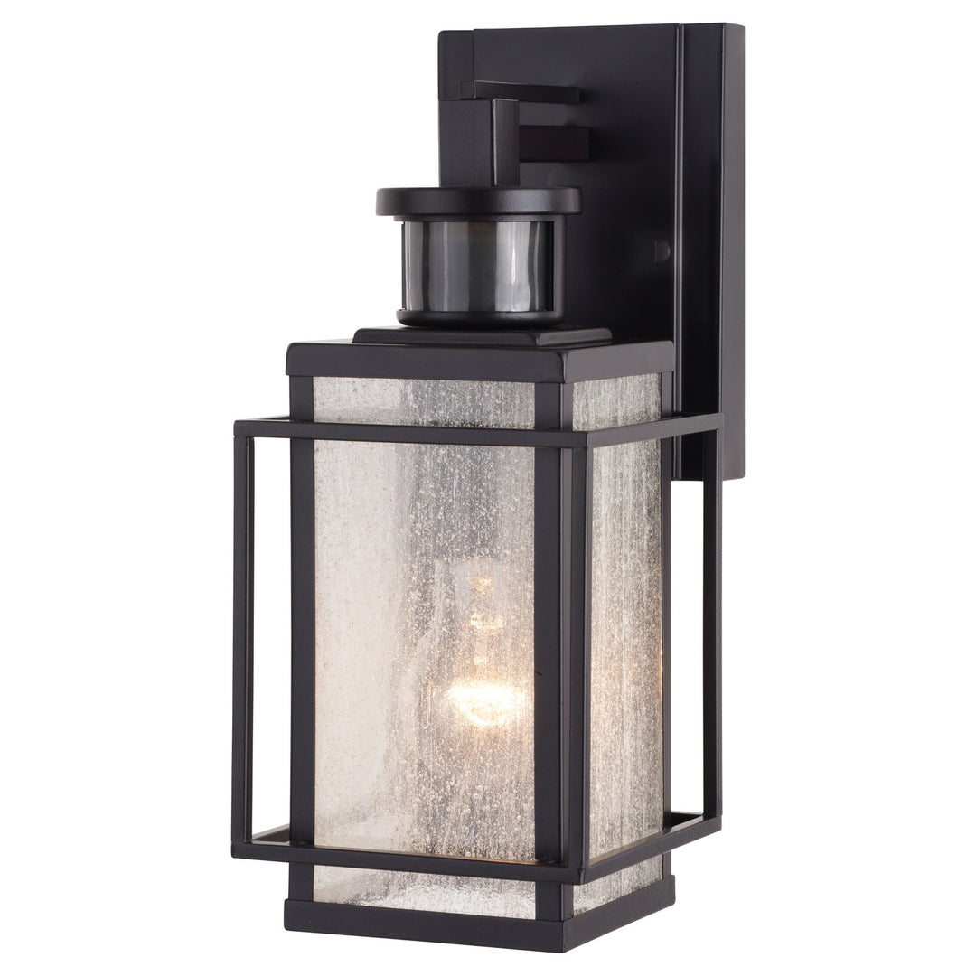 Hyde Park One Light Outdoor Motion Sensor Wall Mount in Espresso Bronze