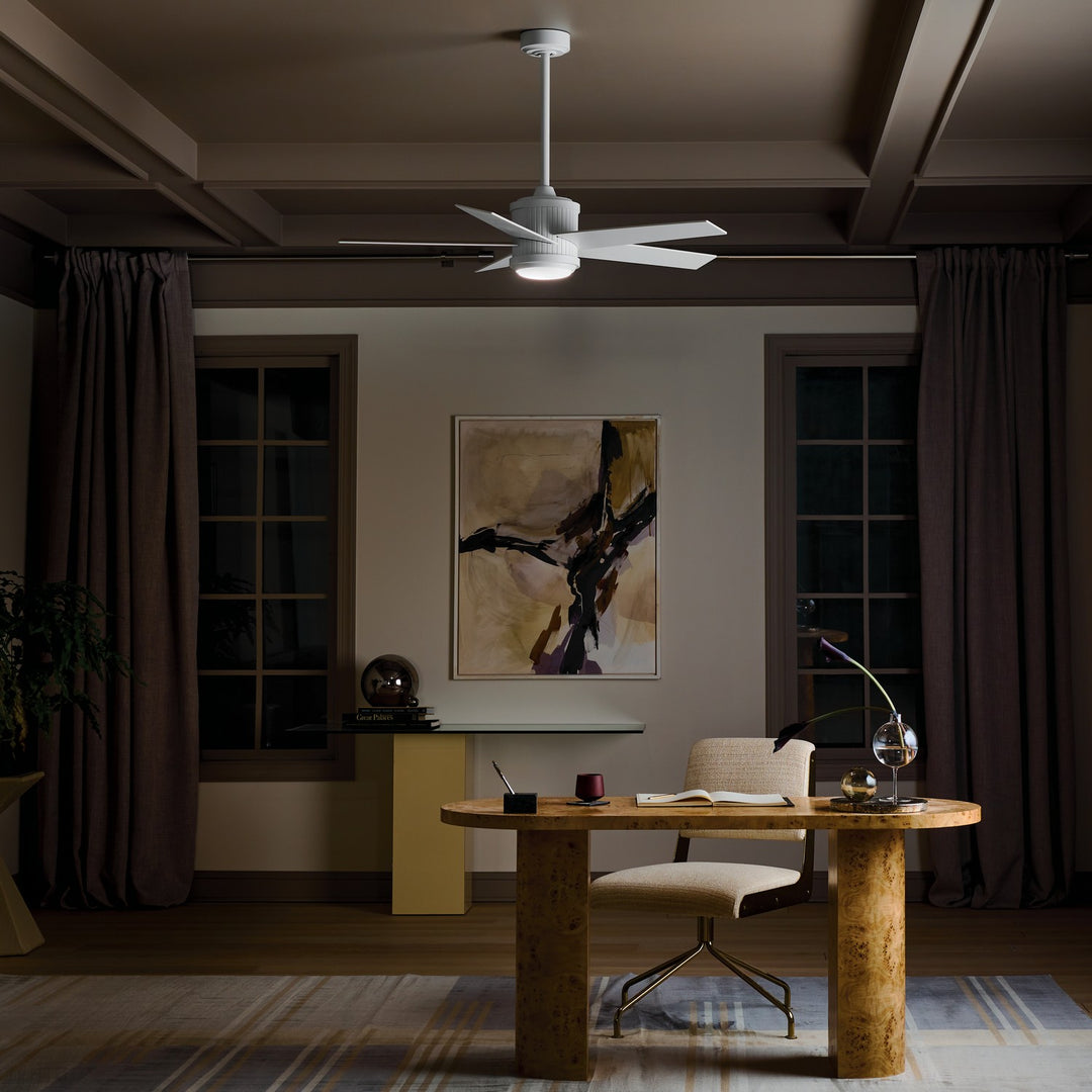 Kichler Canada - 300048MWH - 48"Ceiling Fan - Brahm - Matte White