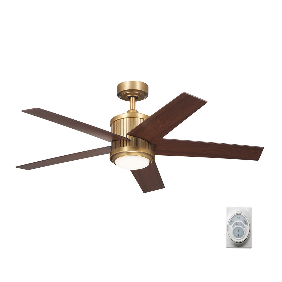 Kichler Canada - 300048NBR - 48"Ceiling Fan - Brahm - Natural Brass