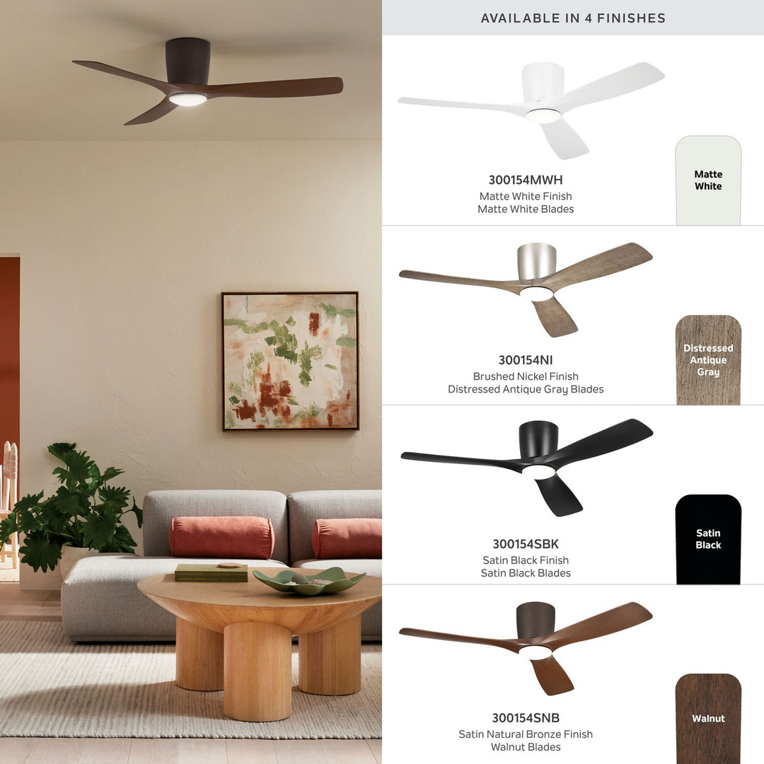 Kichler Canada - 300154MWH - 54" Ceiling Fan - Volos - Matte White