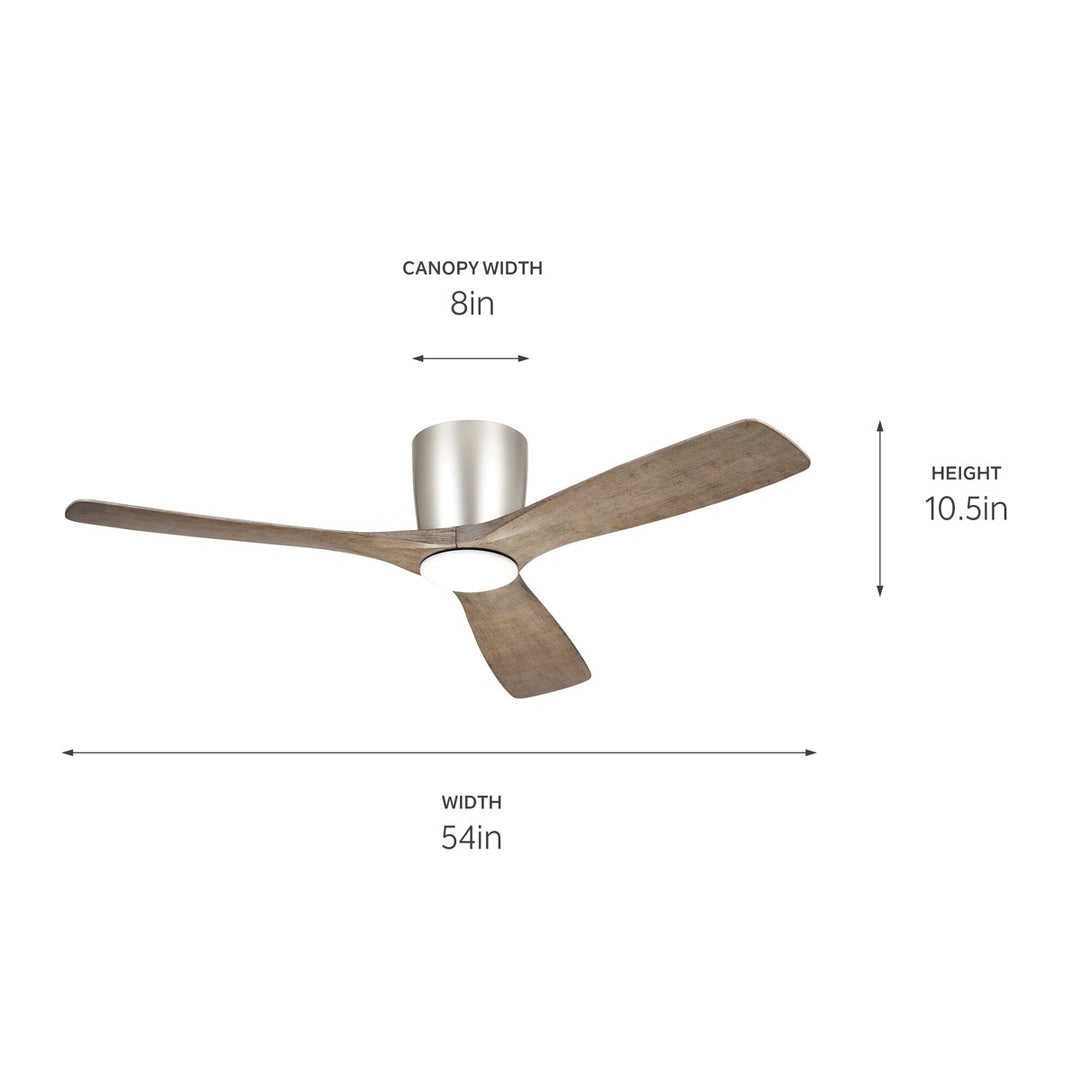 Kichler Canada - 300154NI - 54" Ceiling Fan - Volos - Brushed Nickel