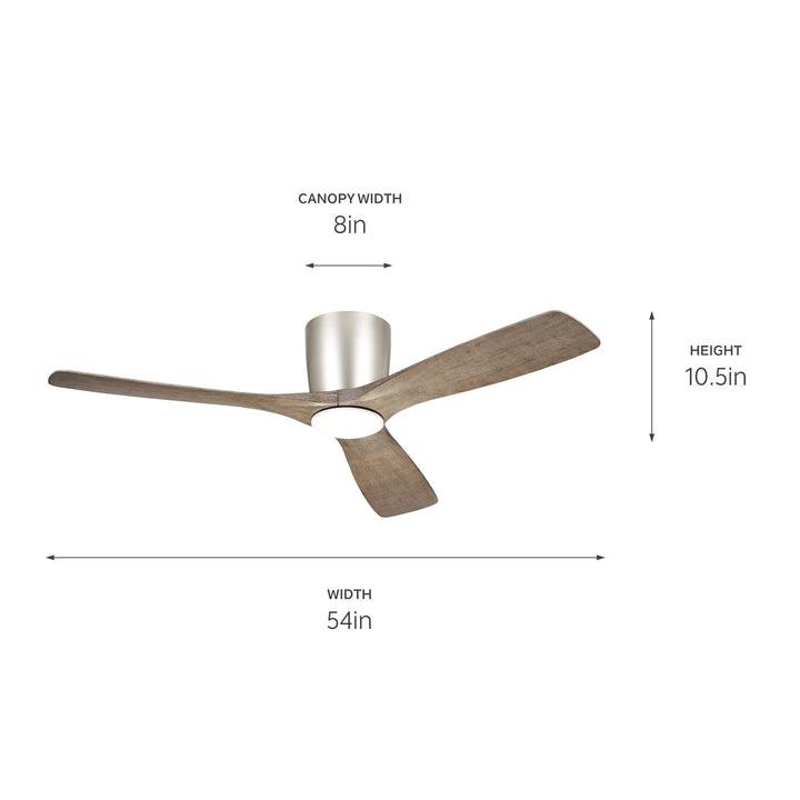 Kichler Canada - 300154NI - 54" Ceiling Fan - Volos - Brushed Nickel
