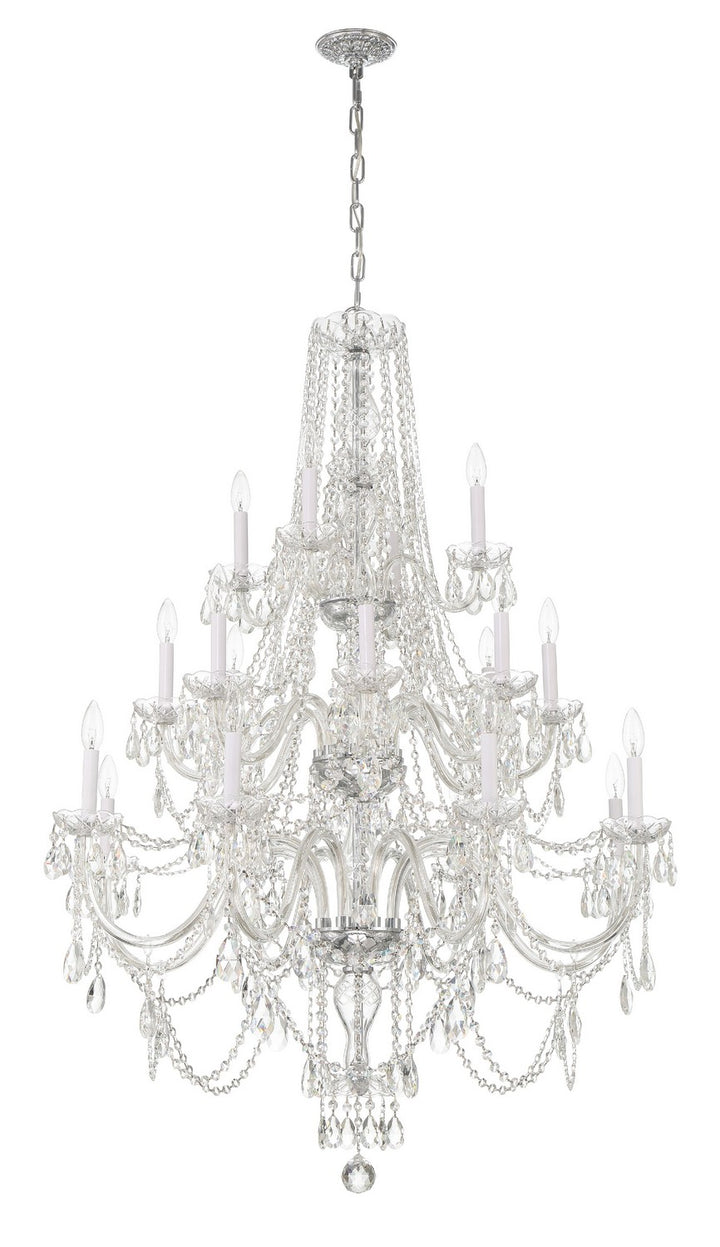 Crystorama - 1157-CH-CL-MWP - 20 Light Chandelier - Traditional Crystal - Polished Chrome