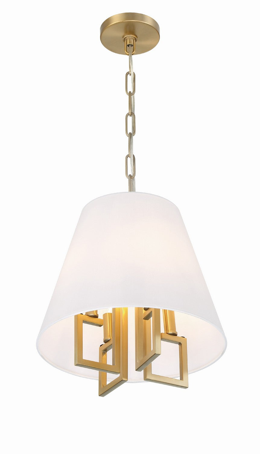 Crystorama - 2254-VG - Four Light Mini Chandelier - Westwood - Vibrant Gold