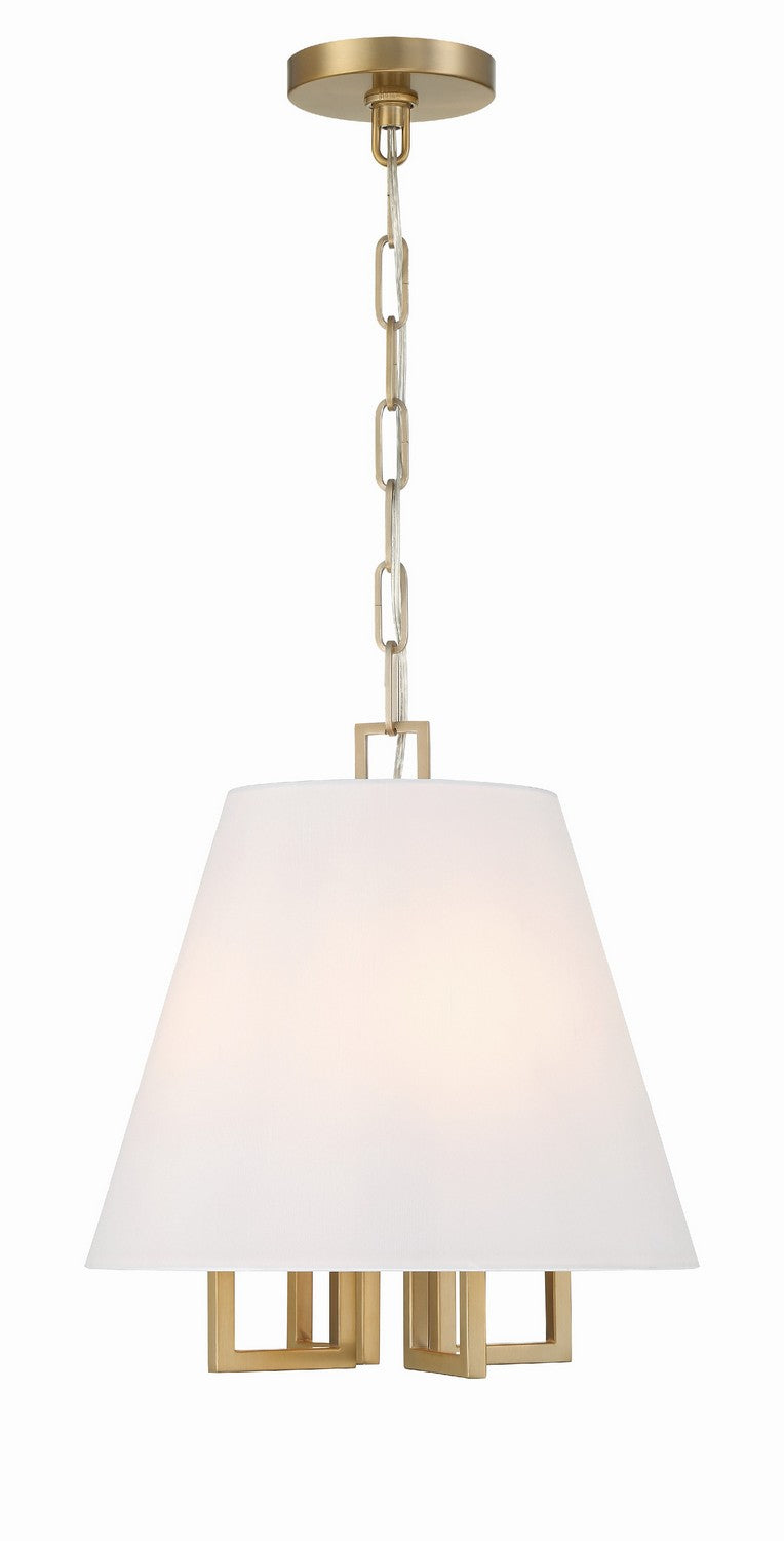 Westwood Four Light Mini Chandelier in Vibrant Gold - available from The Lighting Shoppe, trusted by Canadian homeowners