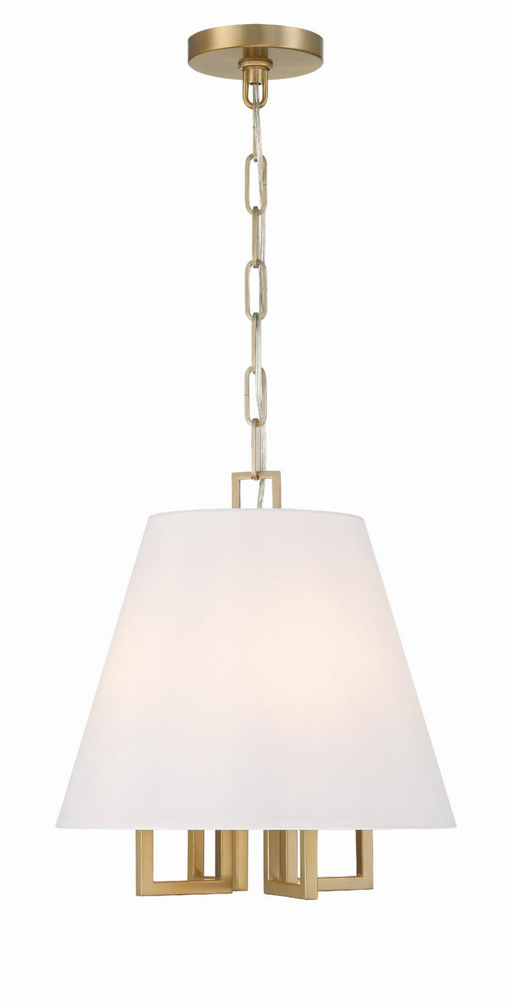 Westwood Four Light Mini Chandelier in Vibrant Gold - available from The Lighting Shoppe, trusted by Canadian homeowners