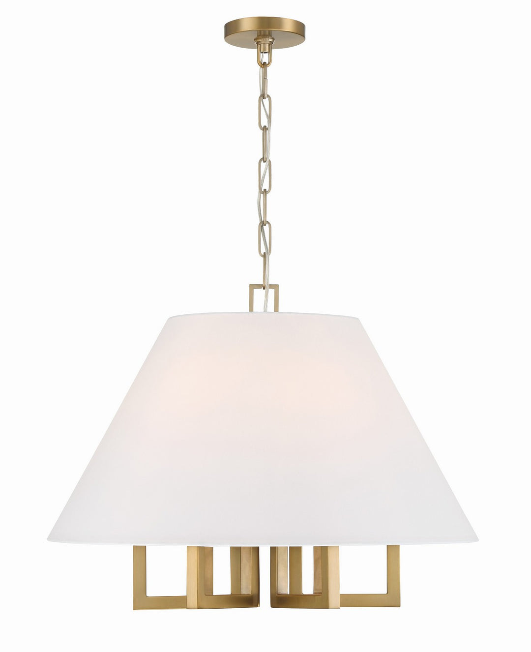 Westwood Six Light Chandelier in Vibrant Gold - available from The Lighting Shoppe, trusted by Canadian homeowners