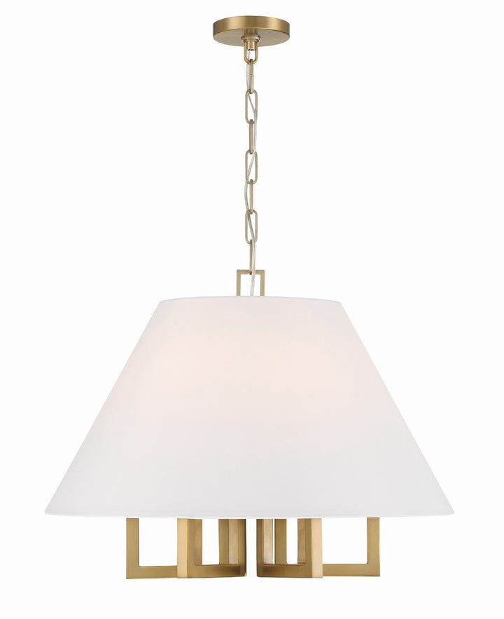 Westwood Six Light Chandelier in Vibrant Gold - available from The Lighting Shoppe, trusted by Canadian homeowners