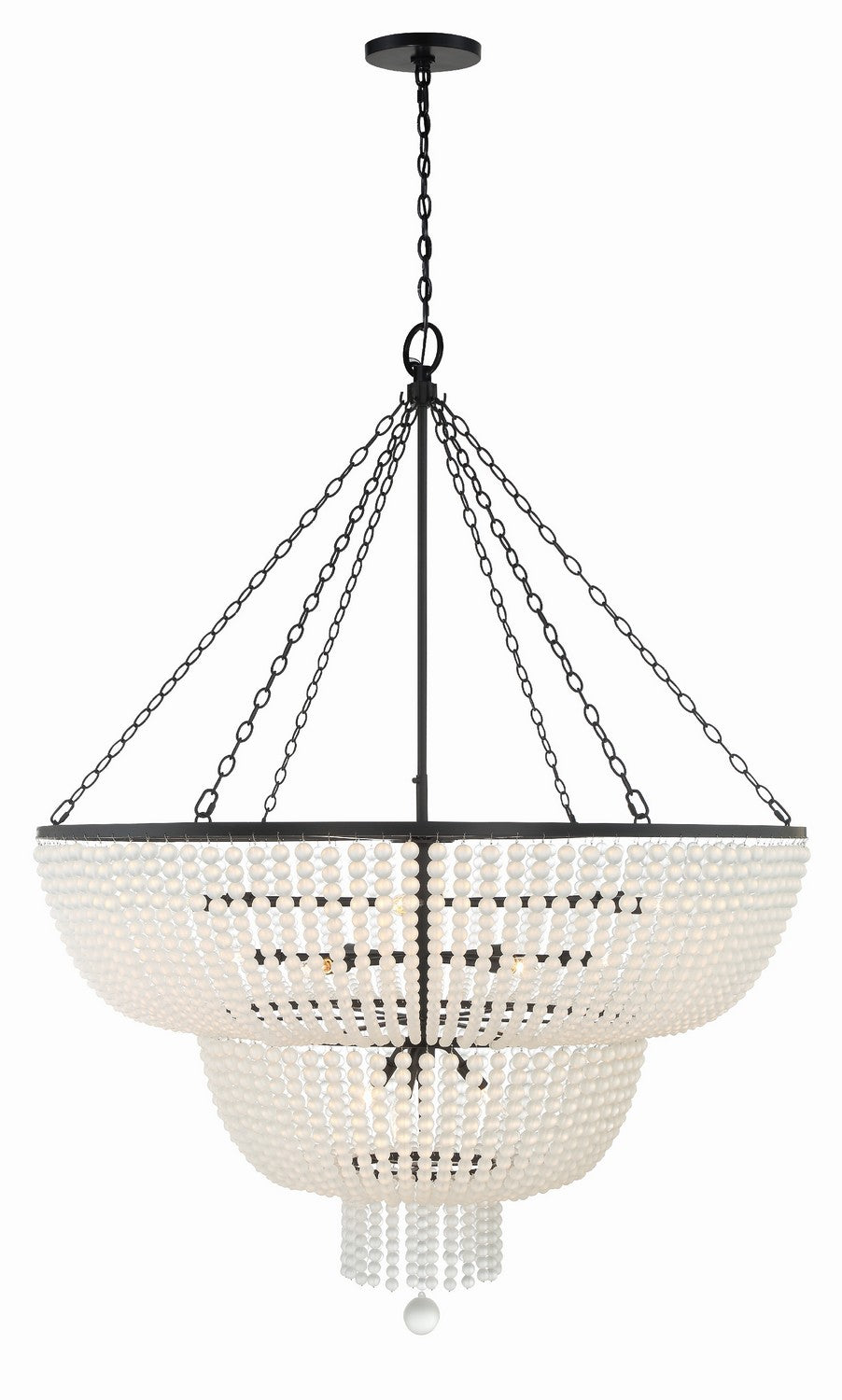 Rylee 15 Light Chandelier in Matte Black - available from The Lighting Shoppe, trusted by Canadian homeowners