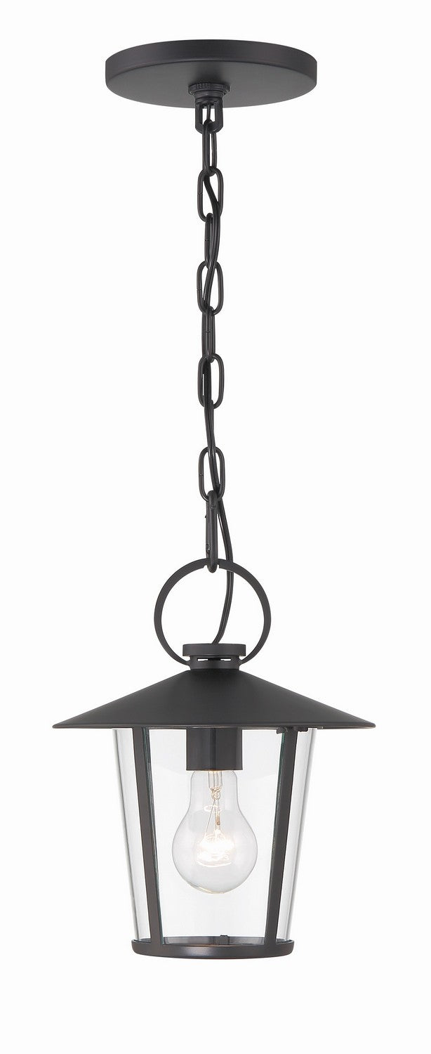 Andover One Light Outdoor Chandelier in Matte Black - available from The Lighting Shoppe, trusted by Canadian homeowners