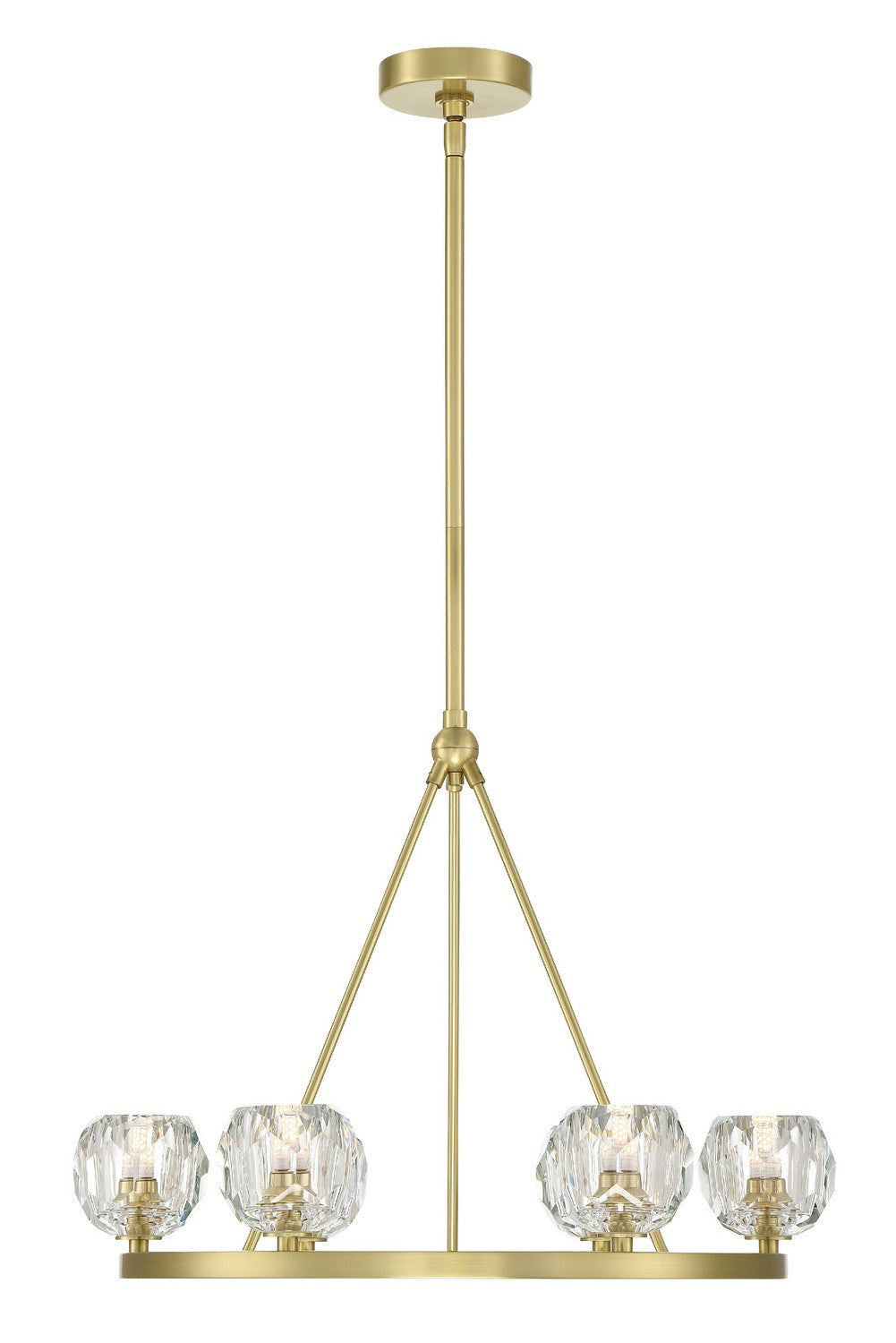 Aragon LED Chandelier in Soft Brass - available from The Lighting Shoppe, trusted by Canadian homeowners