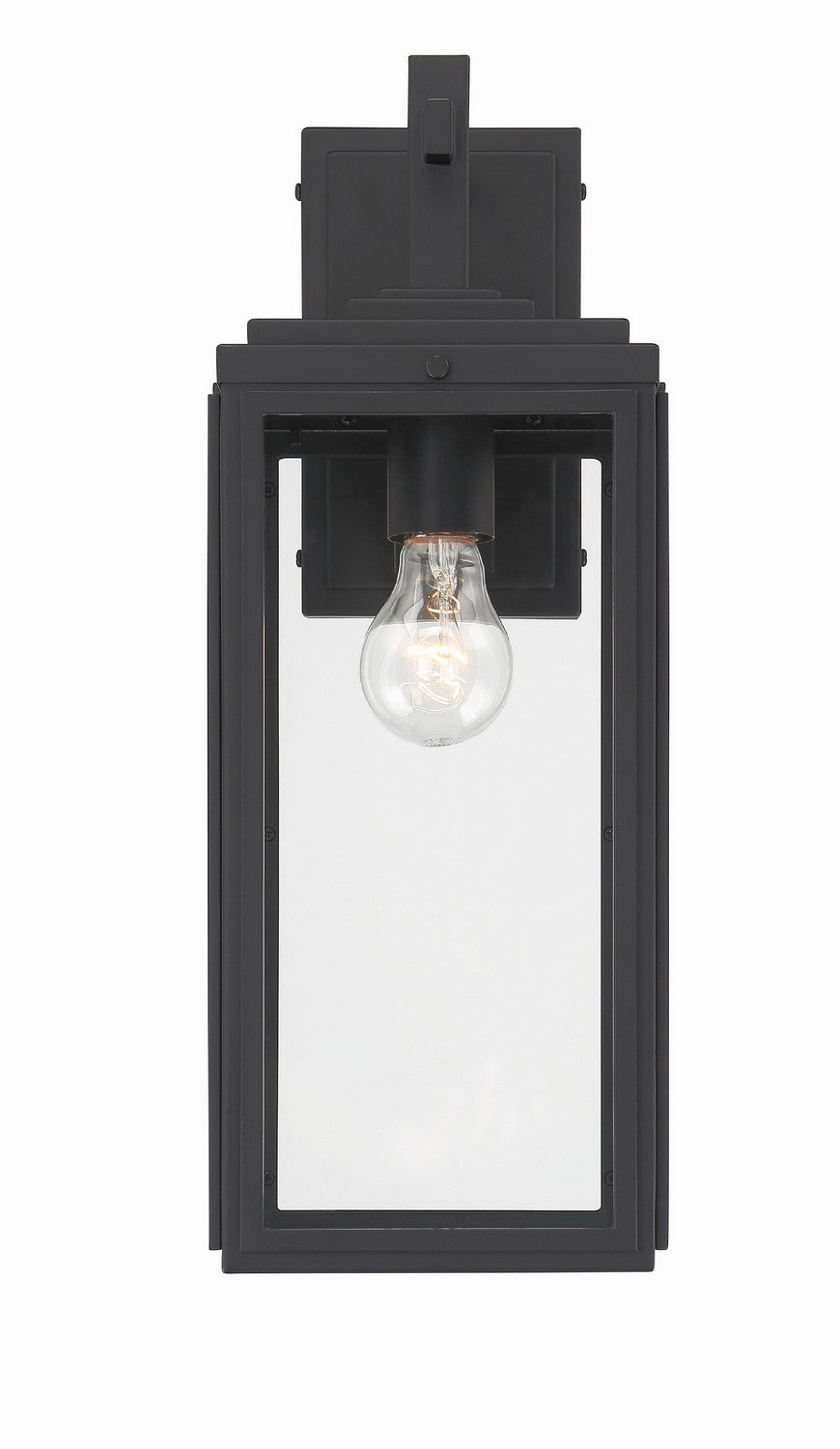 Byron One Light Outdoor Wall Sconce in Matte Black - available from The Lighting Shoppe, trusted by Canadian homeowners