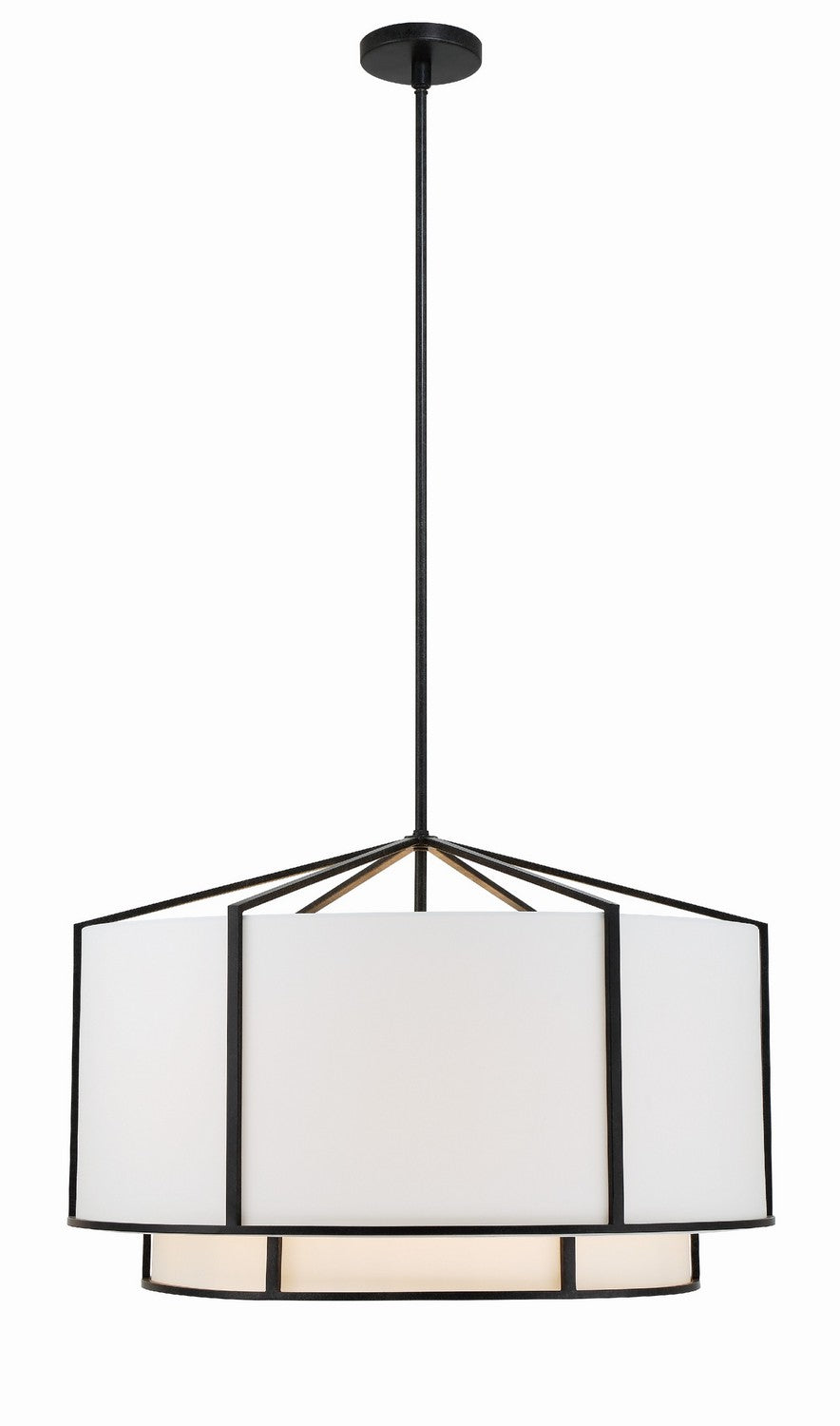 Carlyn Six Light Chandelier in Black - available from The Lighting Shoppe, trusted by Canadian homeowners