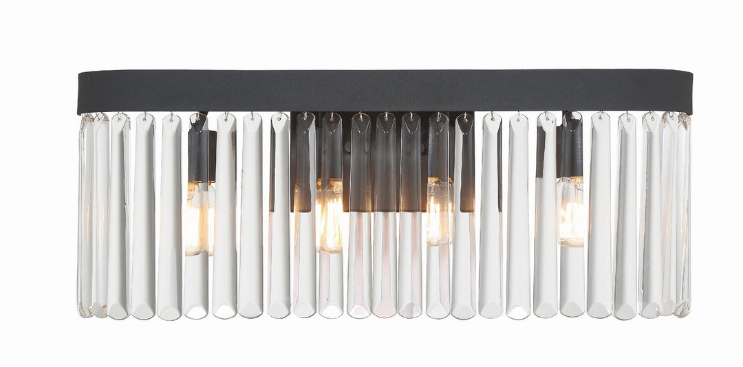 Emory Four Light Bath in Black Forged - available from The Lighting Shoppe, trusted by Canadian homeowners