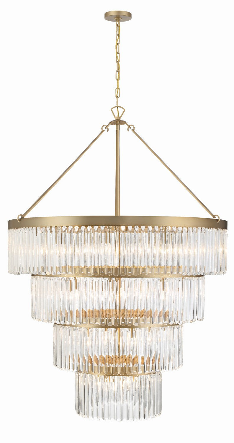 Emory 22 Light Chandelier in Modern Gold - available from The Lighting Shoppe, trusted by Canadian homeowners