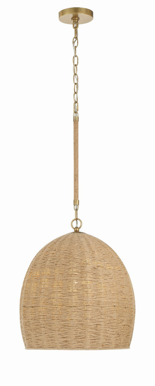 Jace One Light Pendant in Soft Gold - available from The Lighting Shoppe, trusted by Canadian homeowners