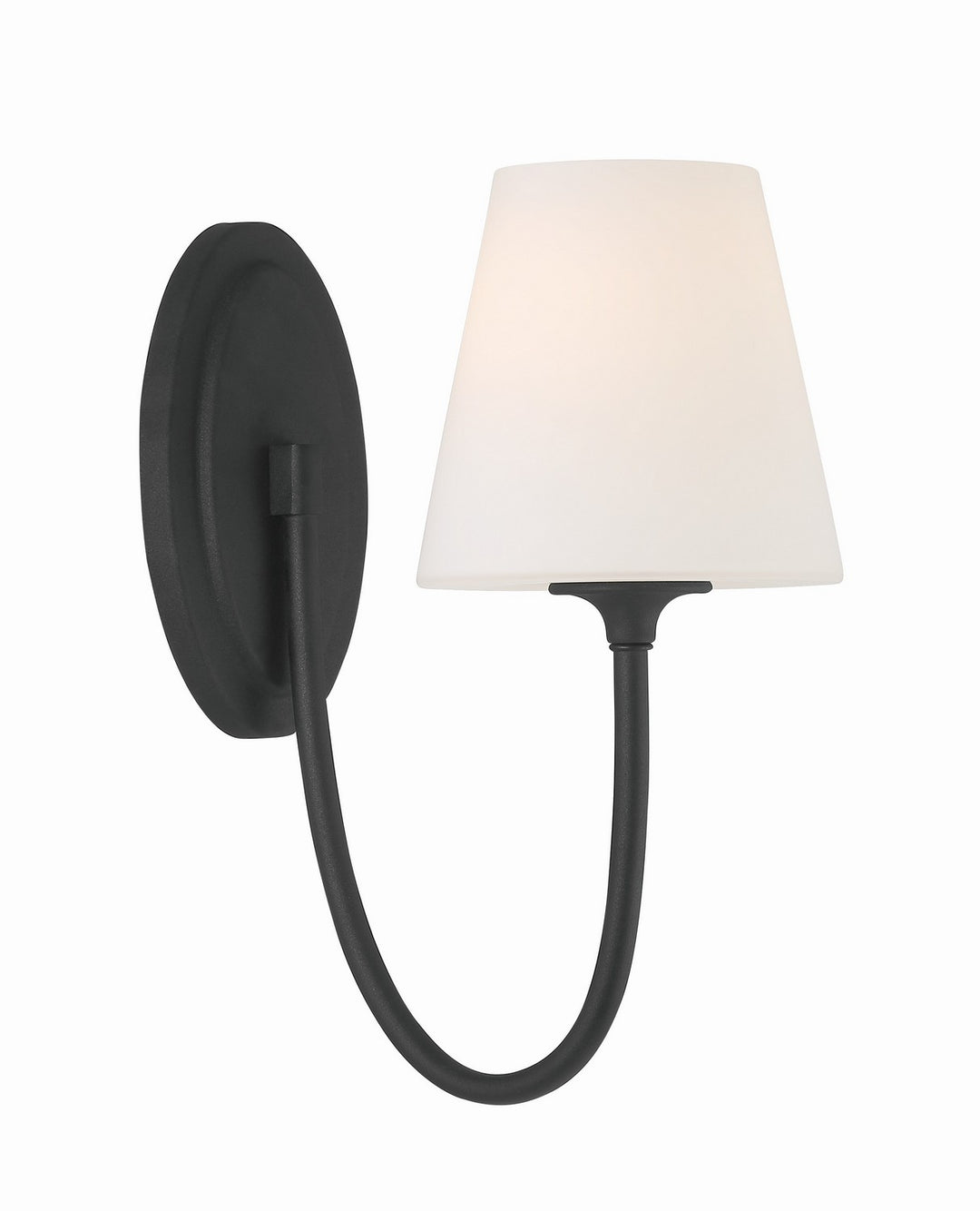 Juno One Light Wall Sconce in Black Forged - available from The Lighting Shoppe, trusted by Canadian homeowners