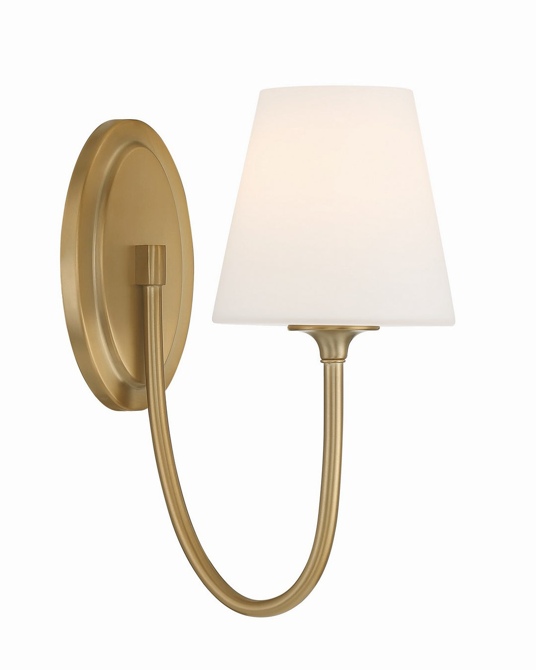 Juno One Light Wall Sconce in Vibrant Gold - available from The Lighting Shoppe, trusted by Canadian homeowners