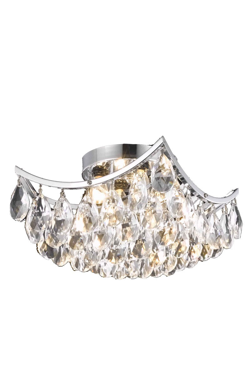 Clara Four Light Flush Mount in Chrome - available from The Lighting Shoppe, trusted by Canadian homeowners