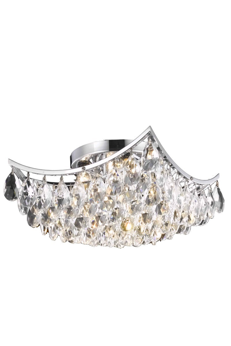 Clara Four Light Flush Mount in Chrome - available from The Lighting Shoppe, trusted by Canadian homeowners