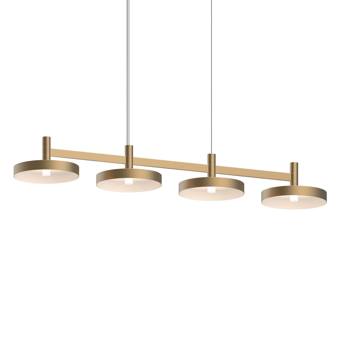 Systema Staccato LED Linear Pendant in Brass - available from The Lighting Shoppe, trusted by Canadian homeowners