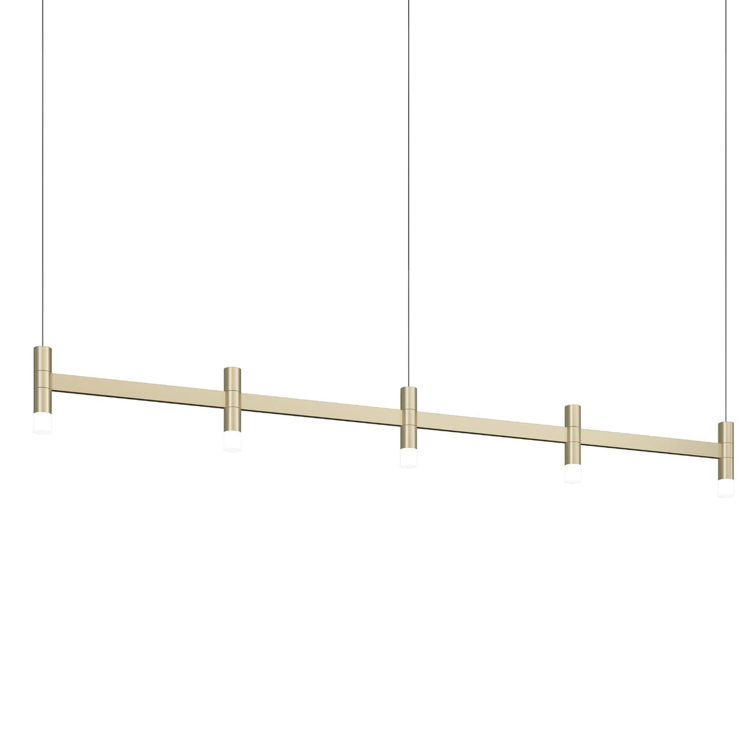Systema Staccato LED Linear Pendant in Brass - available from The Lighting Shoppe, trusted by Canadian homeowners