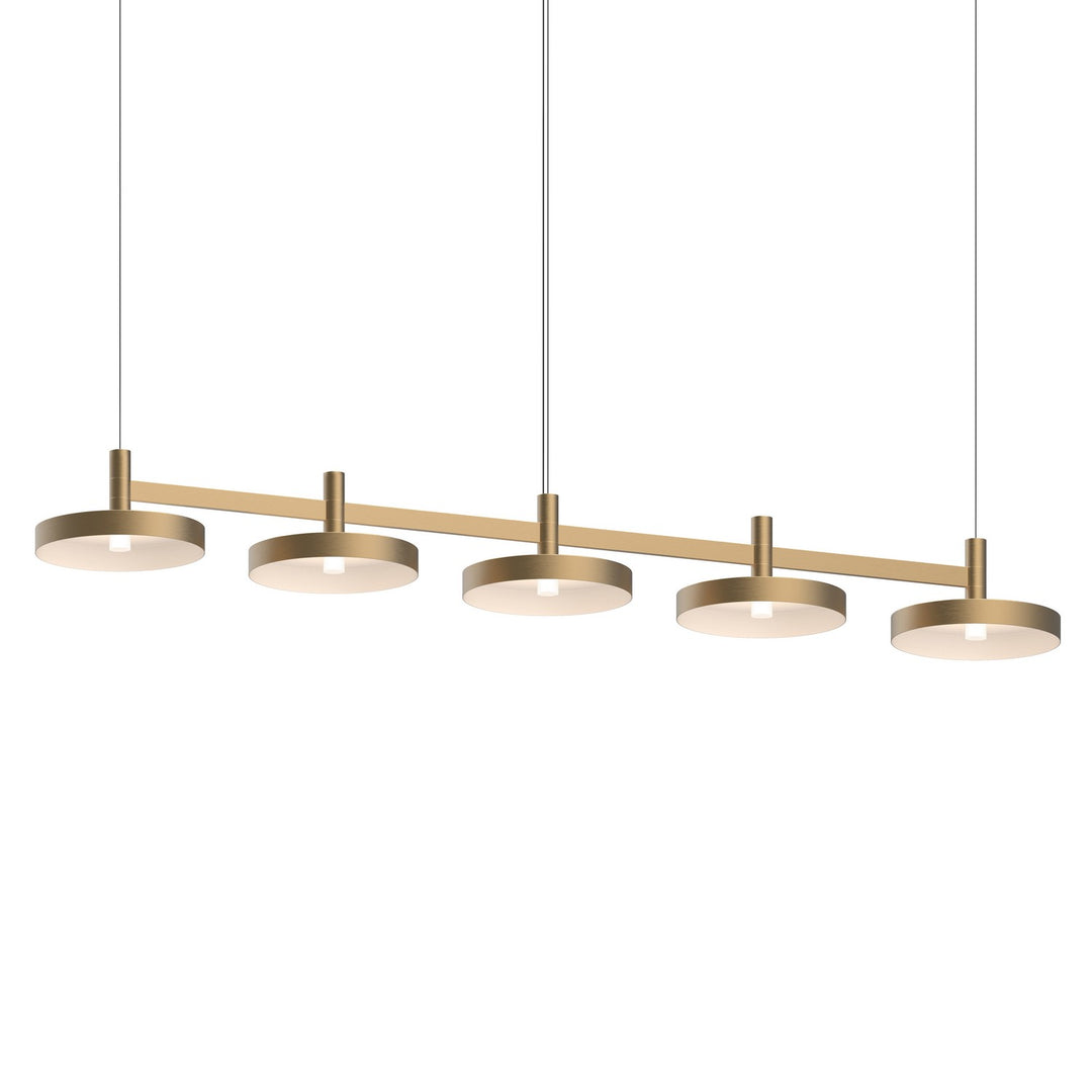 Systema Staccato LED Linear Pendant in Brass - available from The Lighting Shoppe, trusted by Canadian homeowners