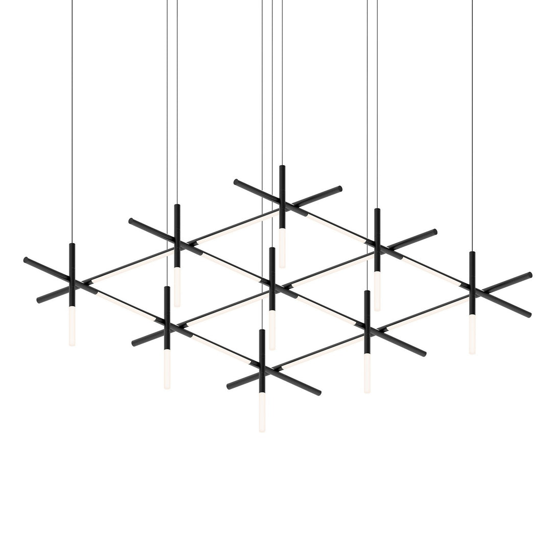 Labyrinth LED Pendant in Satin Black - available from The Lighting Shoppe, trusted by Canadian homeowners