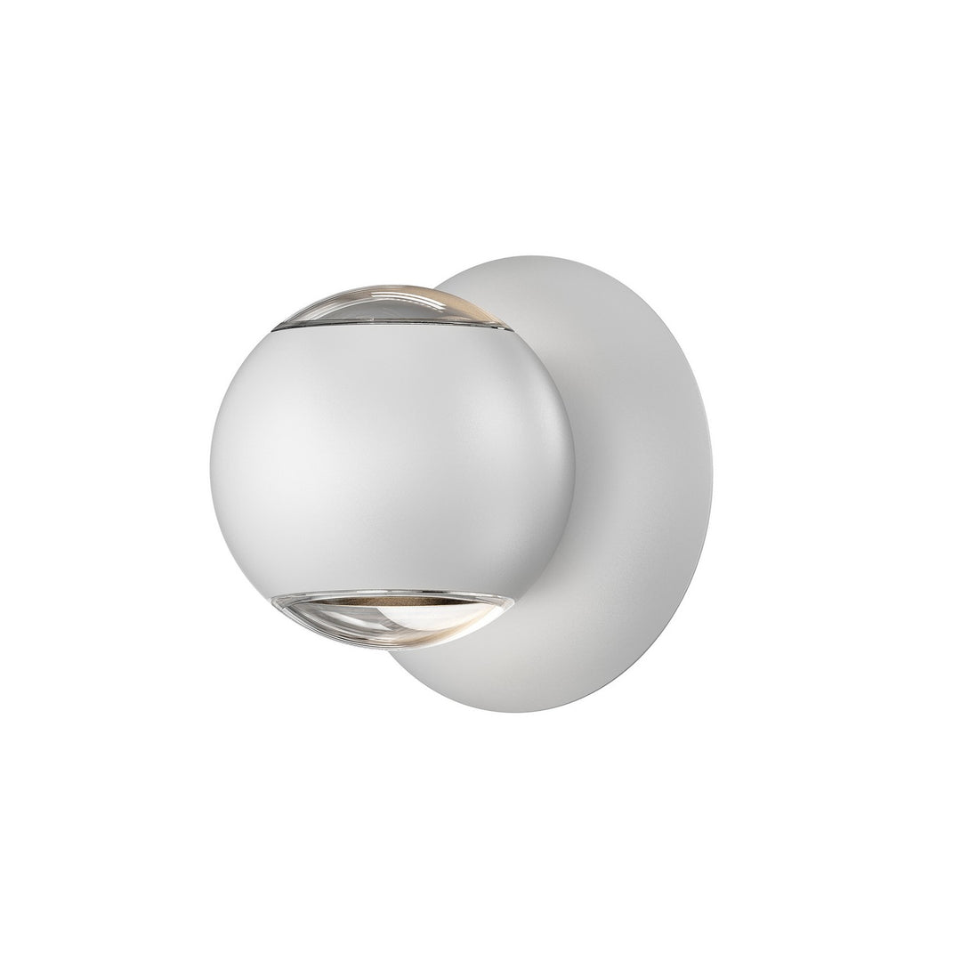 Hemisphere LED Wall Sconce in Textured White - available from The Lighting Shoppe, trusted by Canadian homeowners