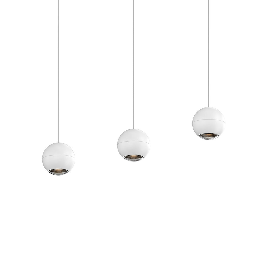 Hemisphere LED Linear Pendant in Textured White - available from The Lighting Shoppe, trusted by Canadian homeowners