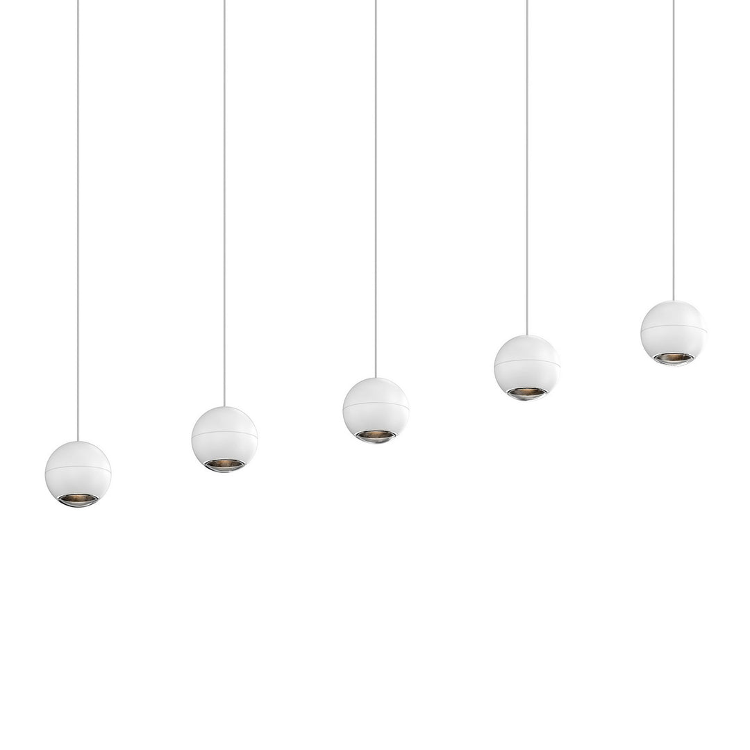 Hemisphere LED Linear Pendant in Textured White - available from The Lighting Shoppe, trusted by Canadian homeowners