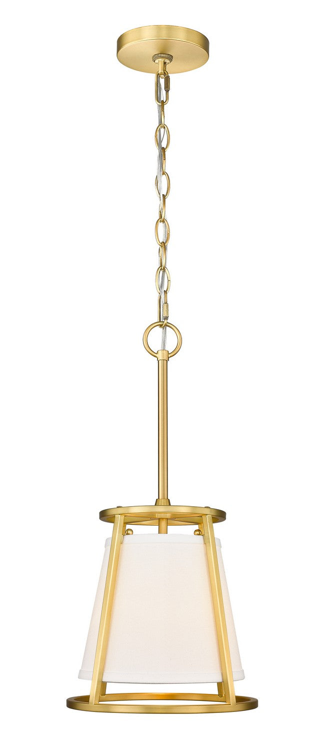 Lenyx Pendant One Light Pendant in Rubbed Brass - available from The Lighting Shoppe, trusted by Canadian homeowners