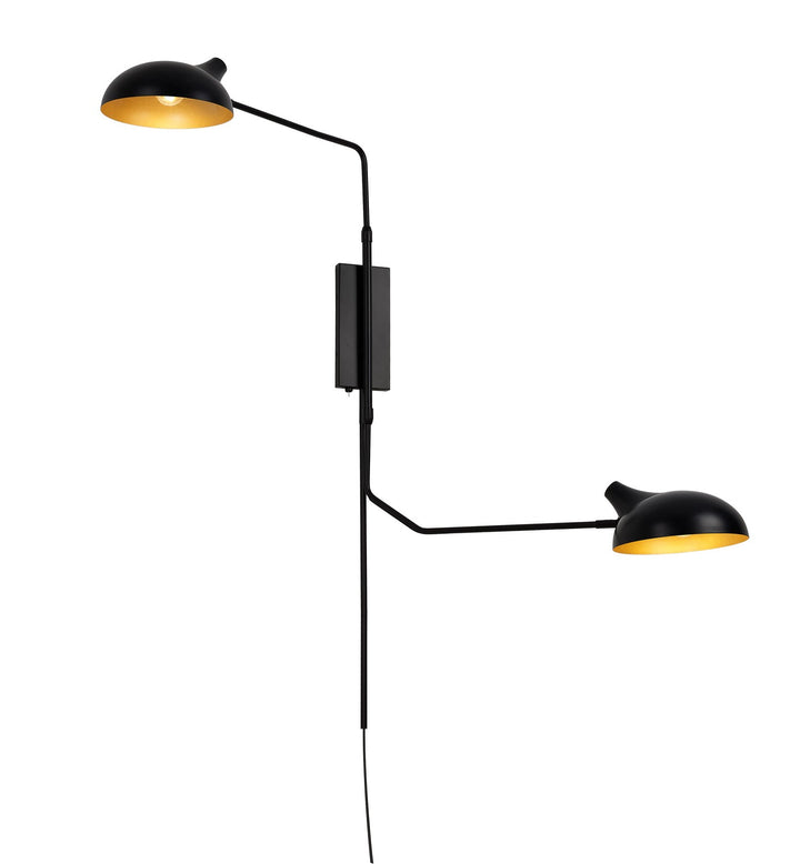 Bellamy Two Light Wall Sconce in Matte Black - available from The Lighting Shoppe, trusted by Canadian homeowners