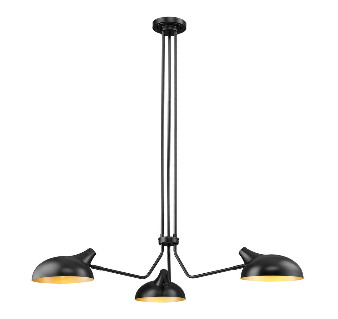 Z-Lite Canada - 1942-3MB - Three Light Chandelier - Bellamy - Matte Black
