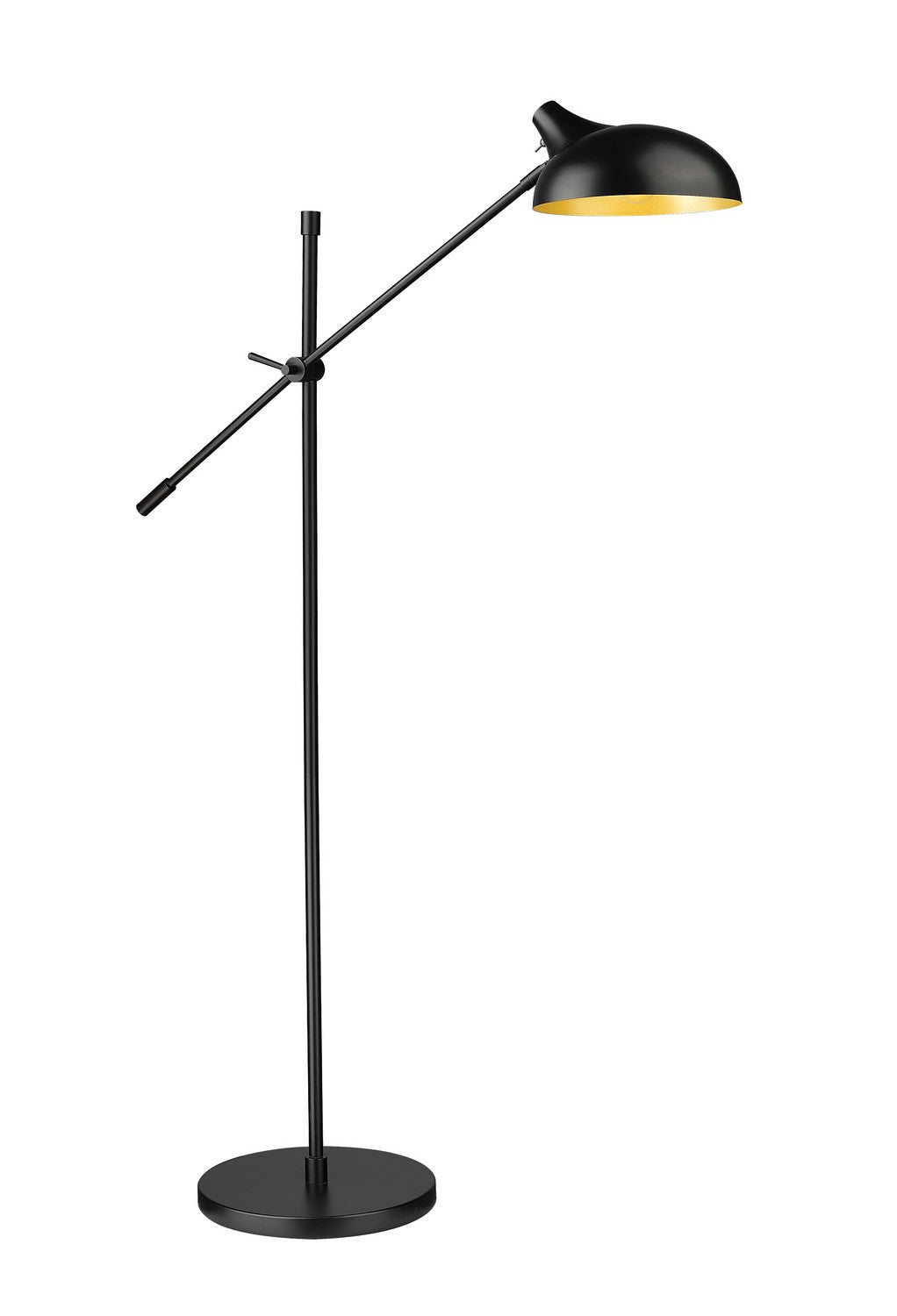 Bellamy One Light Floor Lamp in Matte Black - available from The Lighting Shoppe, trusted by Canadian homeowners