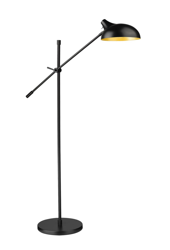 Bellamy One Light Floor Lamp in Matte Black - available from The Lighting Shoppe, trusted by Canadian homeowners