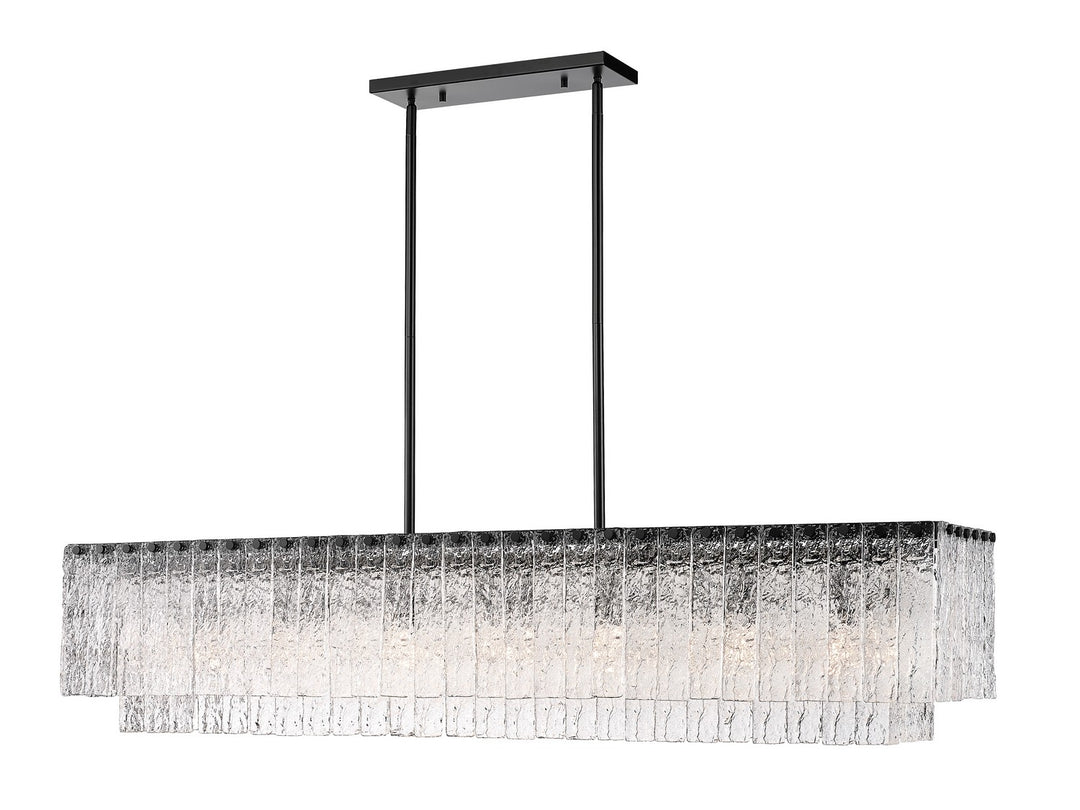 Z-Lite Canada - 1943-53L-MB - Seven Light Linear Chandelier - Glacier - Matte Black