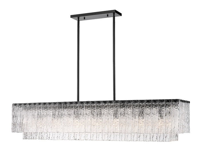 Z-Lite Canada - 1943-53L-MB - Seven Light Linear Chandelier - Glacier - Matte Black