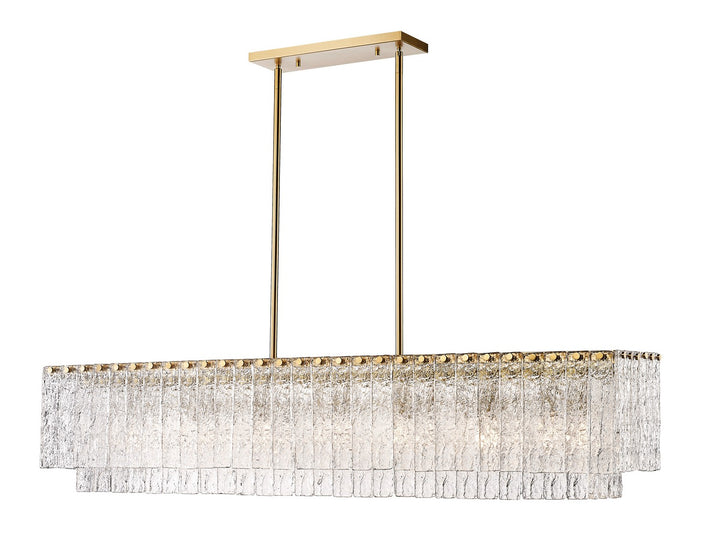 Z-Lite Canada - 1943-53L-MGLD - Seven Light Linear Chandelier - Glacier - Modern Gold