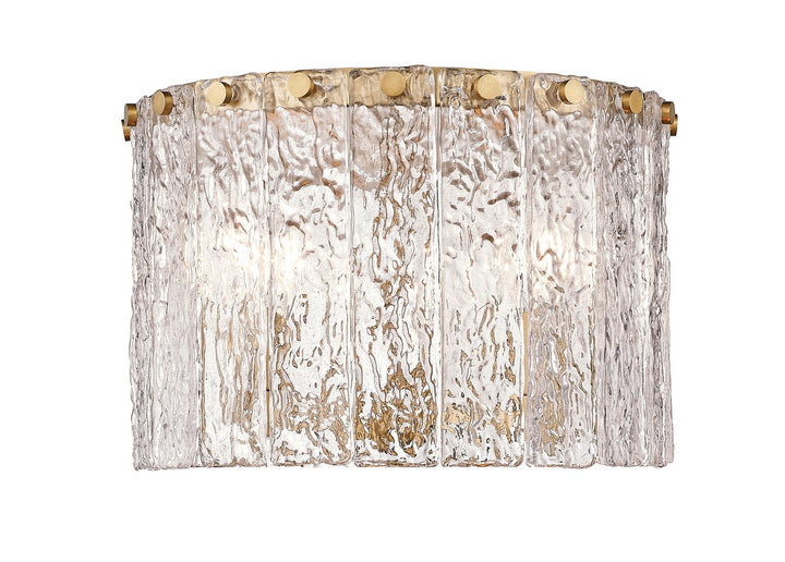 Z-Lite Canada - 1943F12-MGLD - Three Light Flush Mount - Glacier - Modern Gold
