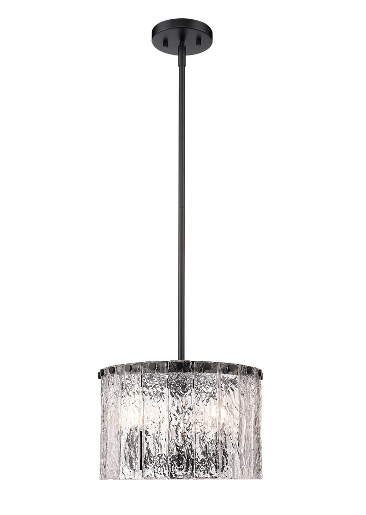 Z-Lite Canada - 1943P12-MB - Three Light Pendant - Glacier - Matte Black
