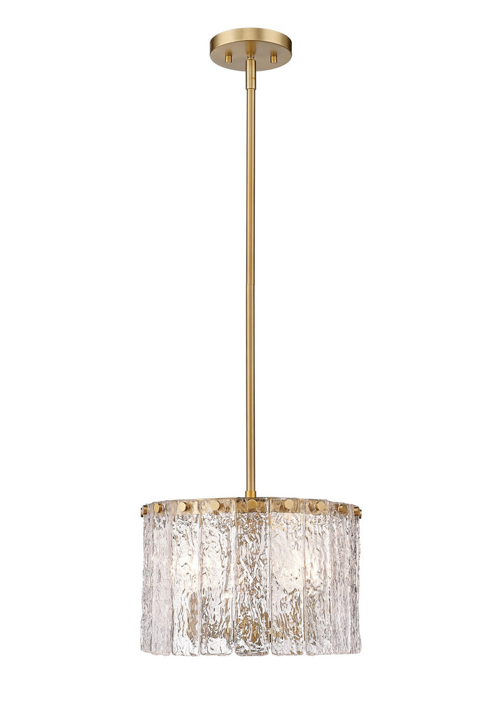 Z-Lite Canada - 1943P12-MGLD - Three Light Pendant - Glacier - Modern Gold