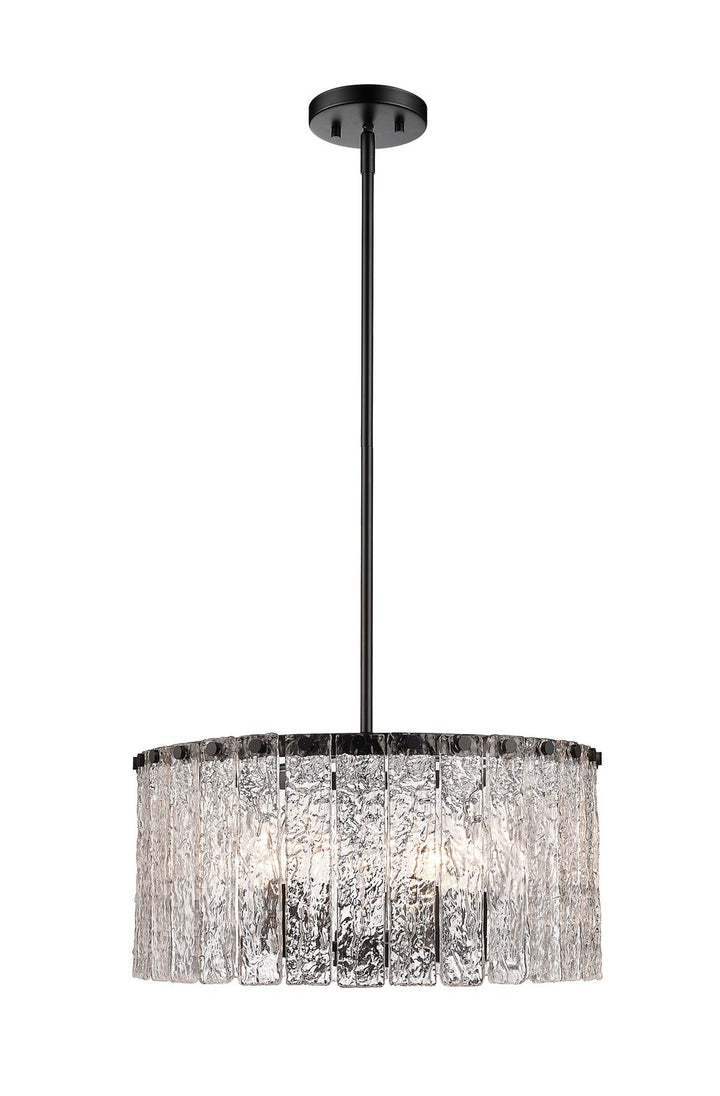Z-Lite Canada - 1943P18-MB - Five Light Pendant - Glacier - Matte Black