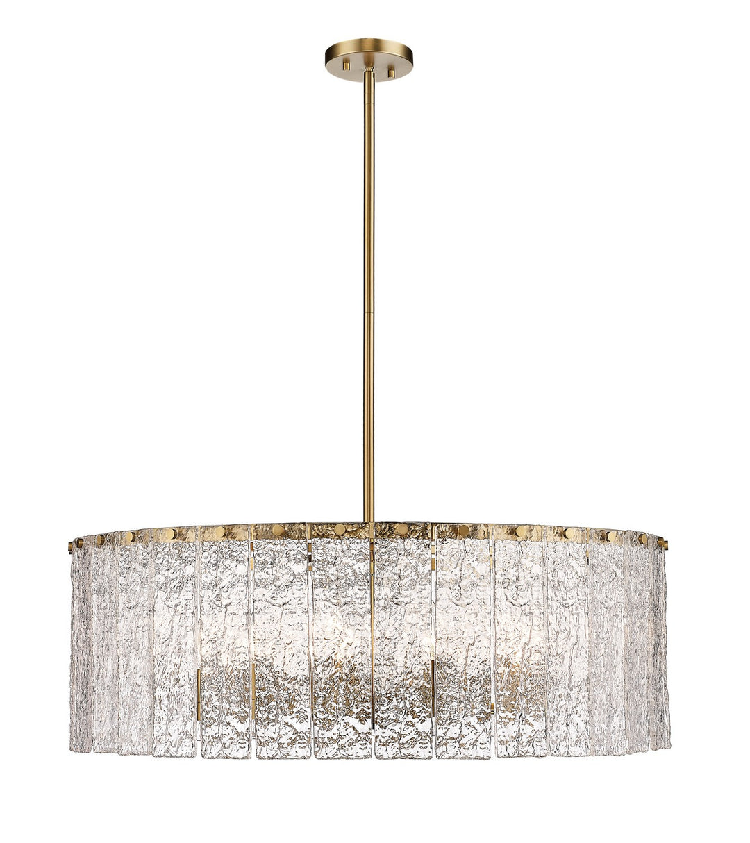 Glacier 12 Light Chandelier in Modern Gold - available from The Lighting Shoppe, trusted by Canadian homeowners