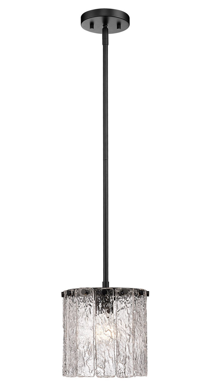 Glacier One Light Pendant in Matte Black - available from The Lighting Shoppe, trusted by Canadian homeowners
