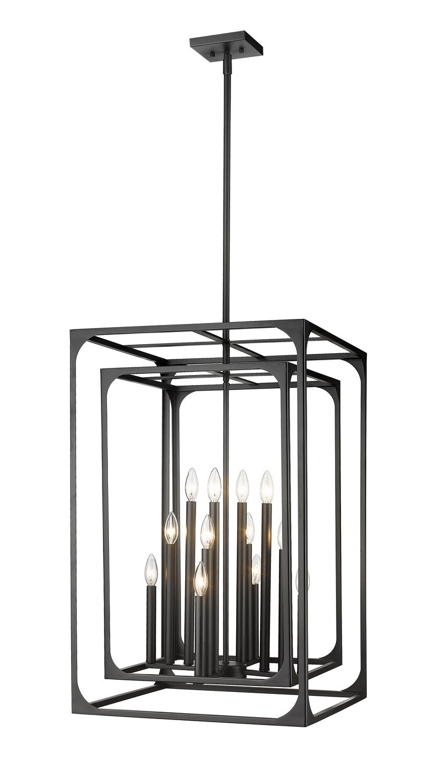 Z-Lite Canada - 3038-12MB - 12 Light Chandelier - Easton - Matte Black