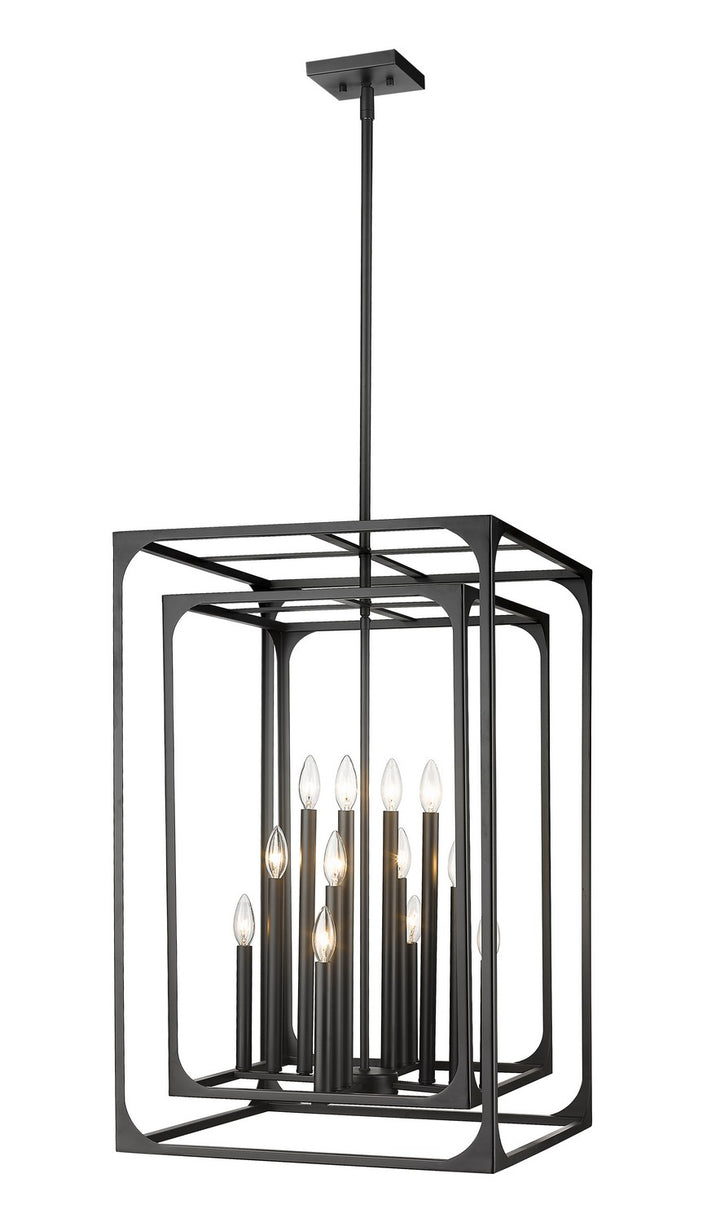 Z-Lite Canada - 3038-12MB - 12 Light Chandelier - Easton - Matte Black