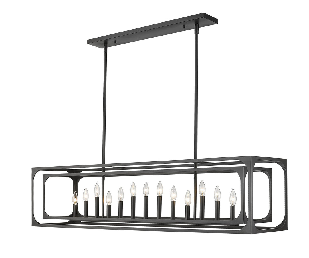 Z-Lite Canada - 3038-13L-MB - 13 Light Linear Chandelier - Easton - Matte Black